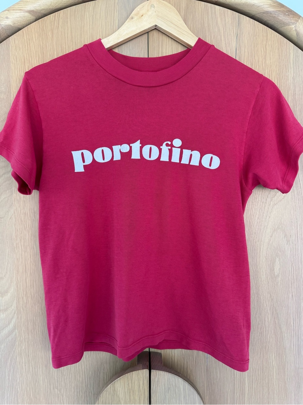 Brandy Melville NWT Red "Portofino" Short Sleeve Tee One Size